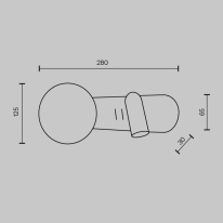 Бра Maytoni MOD350WL-01BBS в интернет магазине Гет Лайт