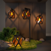 Цена на Подвесной уличный светильник Elektrostandard Ambra H (35133/H) чёрный