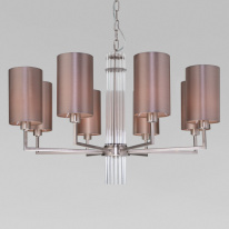 Купить с доставкой по Москве и России Подвесная люстра Eurosvet 60134/8 никель