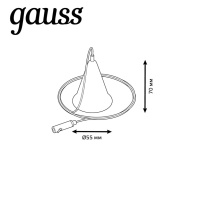 Подвесной комплект Gauss TR120 Купить с доставкой по Москве и России Подвесной комплект Gauss TR120