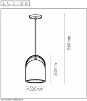Купить с доставкой по Москве и России Подвесной светильник LUCIDE 20411/01/41