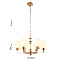 Купить с доставкой по Москве и России Подвесная люстра Favourite 2670-6P