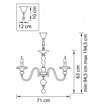 Цена на Подвесная люстра Lightstar 699104