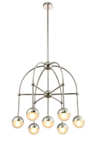 Купить с доставкой по Москве и России Люстра на штанге Crystal Lux TRUENA SP-PL6+1 NICKEL