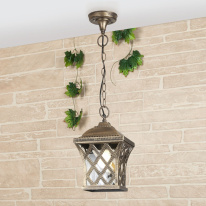 Цена на Подвесной уличный светильник Elektrostandard Cassiopeya H черное золото