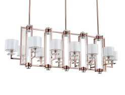 Фото Люстра на штанге Newport 4408+4/S black nickel