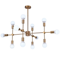 Фото Люстра на штанге Natali Kovaltseva LOFT LUX 75130/8C GOLD