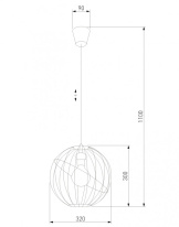Купить Подвесной светильник TK Lighting 1626 Orbita Black 1