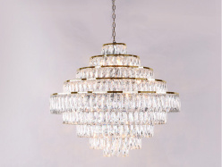 Фото Каскадная люстра Newport 10125+14/C gold