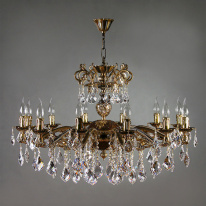 Фото Подвесная люстра AMBIENTE by BRIZZI 2128/12 PB New Leaf