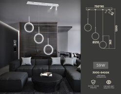 Подвесной светильник Ambrella Light FL5277 Цена на Подвесной светильник Ambrella Light FL5277
