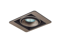 Фото Встраиваемый светильник Donolux DL18615/01WW-SQ Champagne/Black