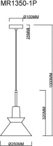 Подвесной светильник MyFar MR1350-1P в интернет магазине Гет Лайт