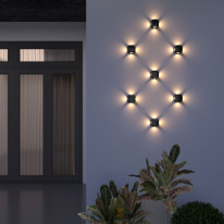 Купить с доставкой по Москве и России Светильник настенный Elektrostandard 1504 TECHNO LED CUBE черный