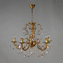 Фото Подвесная люстра AMBIENTE by BRIZZI 8888/5 AB Tear drop