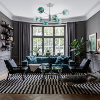 Люстра на штанге Eurosvet 30166/8 хром в интернет магазине Гет Лайт