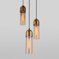 Фото Подвесной светильник Eurosvet 50180/3 янтарный