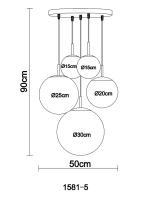 Купить Каскадная люстра Globo 1581-5