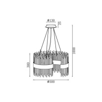 Купить с доставкой по Москве и России Подвесная люстра Vele Luce VL3244P12