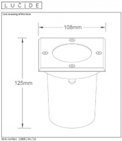 Цена на Тротуарный светильник LUCIDE 11800/01/12