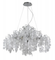 Подвесная люстра Crystal Lux TENERIFE SP9 SILVER Фото Подвесная люстра Crystal Lux TENERIFE SP9 SILVER