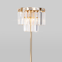 Торшер Eurosvet 01137/3 золото/прозрачный хрусталь Strotskis в интернет магазине Гет Лайт