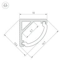 Купить Профиль Arlight 036321