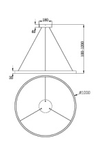 Подвесной светильник Maytoni MOD058PL-L54BK Цена на Подвесной светильник Maytoni MOD058PL-L54BK