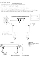 Купить Спот Crystal Lux CLT 017CW2 L250 WH