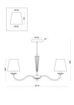 Цена на Люстра на штанге Freya FR2027PL-03BS
