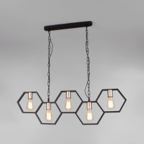 Фото Подвесная люстра Eurosvet 70117/5 черный