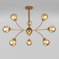 Фото Люстра на штанге Eurosvet 30179 матовое золото