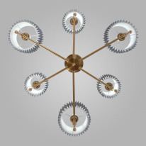 Цена на Люстра на штанге Eurosvet 60162/6 латунь