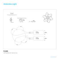 Купить Накладная люстра Ambrella Light FL340