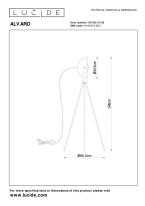 Торшер LUCIDE 05730/01/30 в интернет магазине Гет Лайт