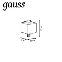 Адаптер Gauss TR123 Купить с доставкой по Москве и России Адаптер Gauss TR123