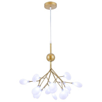 Фото Подвесная люстра Natali Kovaltseva GRACE 75124/12С GOLD SATIN