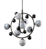 Цена на Подвесная люстра Crystal Lux SALVADORE SP8V BLACK CHROMIUM