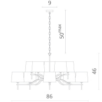 Подвесная люстра Divinare 1341/02 LM-10 в интернет магазине Гет Лайт