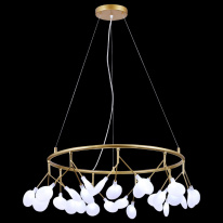 Подвесная люстра Natali Kovaltseva GRACE 75125/8С GOLD SATIN в интернет магазине Гет Лайт