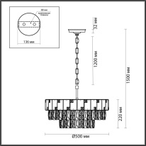 Каскадная люстра Odeon Light 5076/11 Купить Каскадная люстра Odeon Light 5076/11