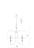 Подвесная люстра Divinare 1167/01 SP-6 в интернет магазине Гет Лайт