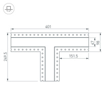 Купить Соединитель профиля Arlight 030107