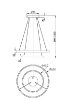 Подвесная люстра Maytoni MOD058PL-L55BSK Подвесная люстра Maytoni MOD058PL-L55BSK в интернет магазине Гет Лайт
