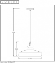 Купить Подвесной светильник LUCIDE 45452/40/97
