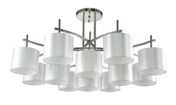 Фото Люстра на штанге Crystal Lux SERGIO PL8+4 NICKEL