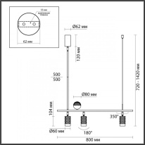 Подвесной светильник Odeon Light 4353/36L в интернет магазине Гет Лайт