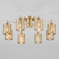 Фото Люстра на штанге Eurosvet 70109/8 античная бронза