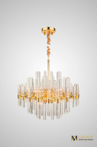 Подвесная люстра AM Group ADRIAN L600 GOLD Фото Подвесная люстра AM Group ADRIAN L600 GOLD