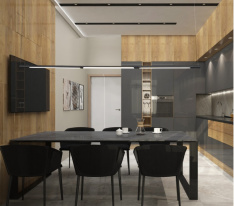 Купить Линейный светильник Crystal Lux LARGO SP33W L1770 BLACK